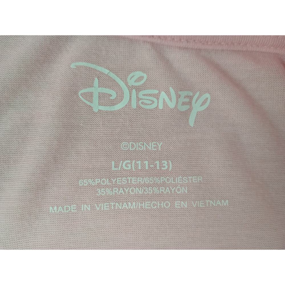 Disney Juniors L Pink Mickey Minnie Mouse Love Kiss Hug Graphic Tshirt - Picture 3 of 8